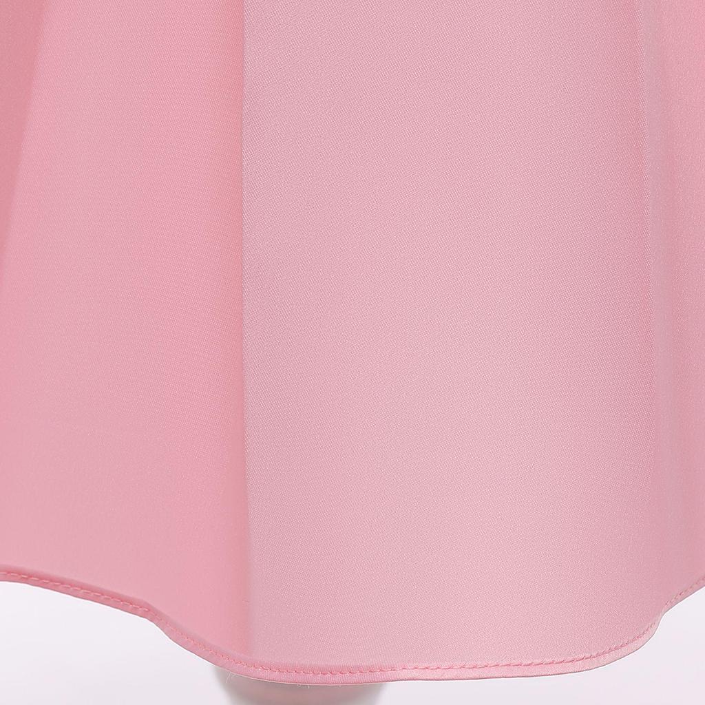 Pink Summer Princess Suspender Dress for Girls - Western Style