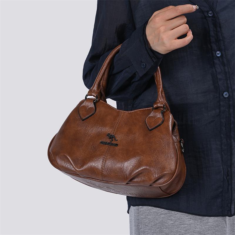 Women's Bag Middle-aged Mother's Handbag Vintage Large Capacity Shoulder Crossbody Bag