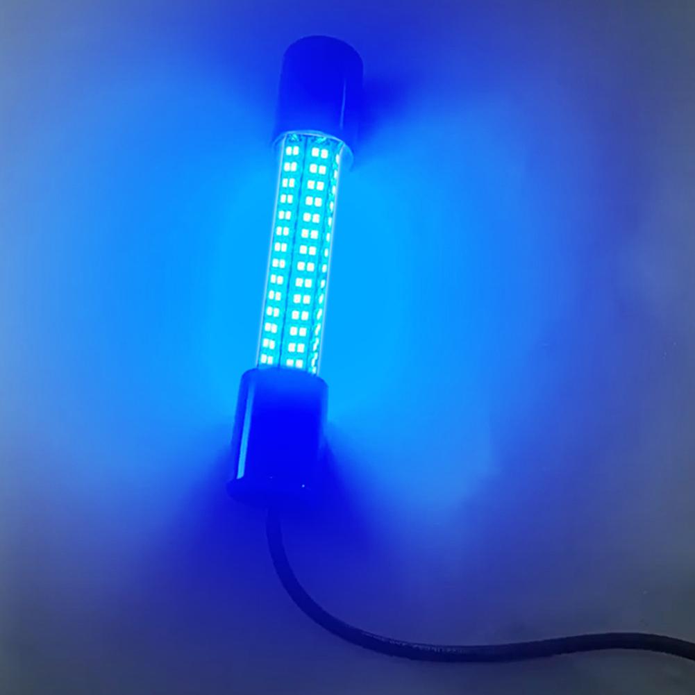 Underwater Fishing Light 50W Submersible Fishing Light 12-24V Glowing Fish Attractor Waterproof for Squid Shrimp Krill