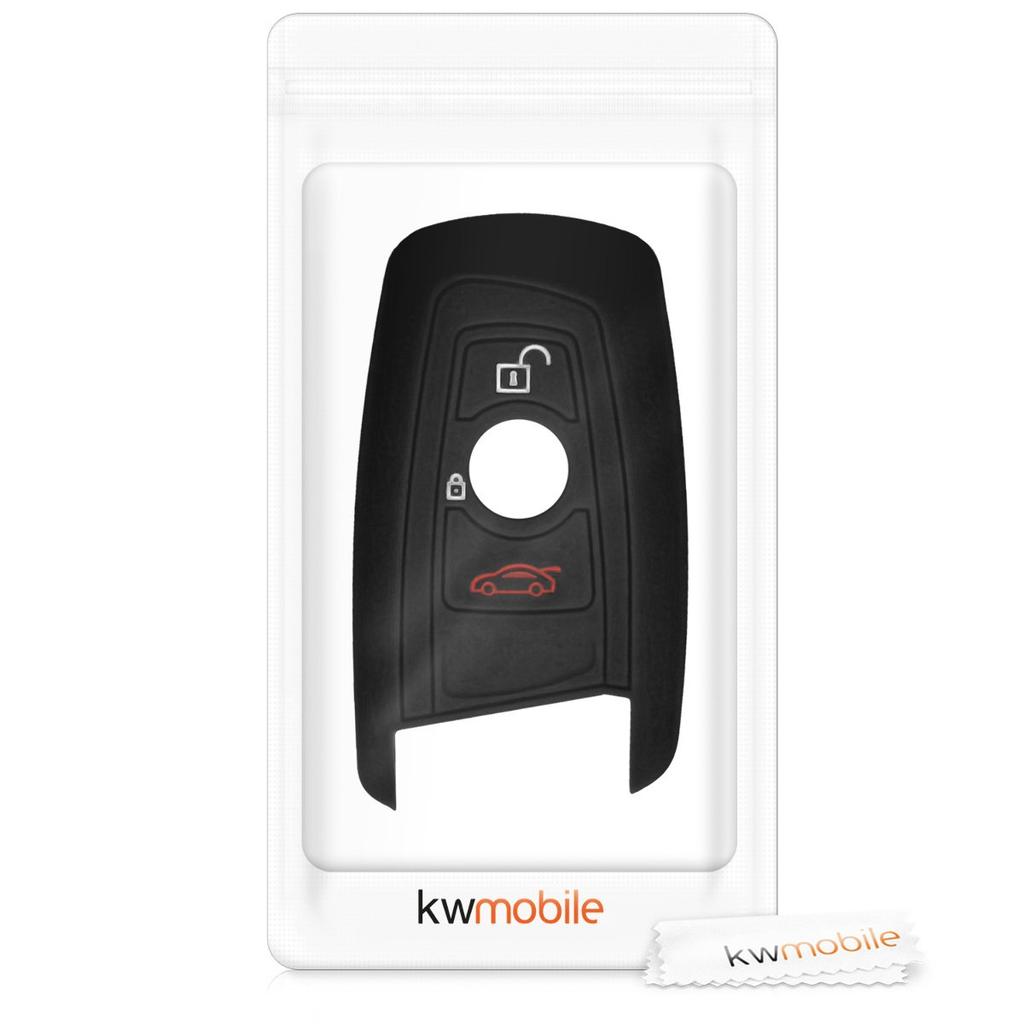 kwmobile BMW 3-Button Car Remote Key (Keyless Go Compatible Models