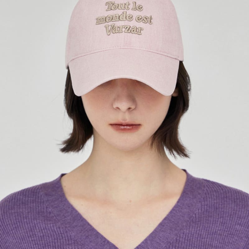 

VARZAR TMV Lettering Ball Cap [Pigment Pink] FREE