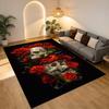 Skulls Roses Living Room Nonslip Area Rug Soft Carpet For Bedroom Game Playroom Sofa Office Home Decor Doormat Christmas Gift C930129