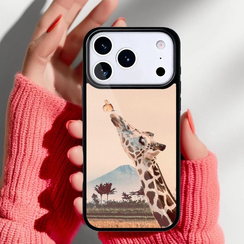 Giraffe Art Phone Case for iPhone 17 16 15 14 13 Pro Max Back Cover for 12 11 Pro Coque