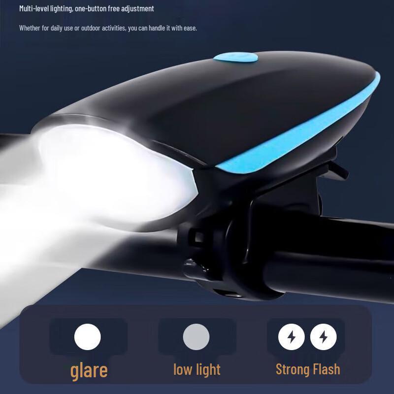 Bicycle Headlight with Electric Horn