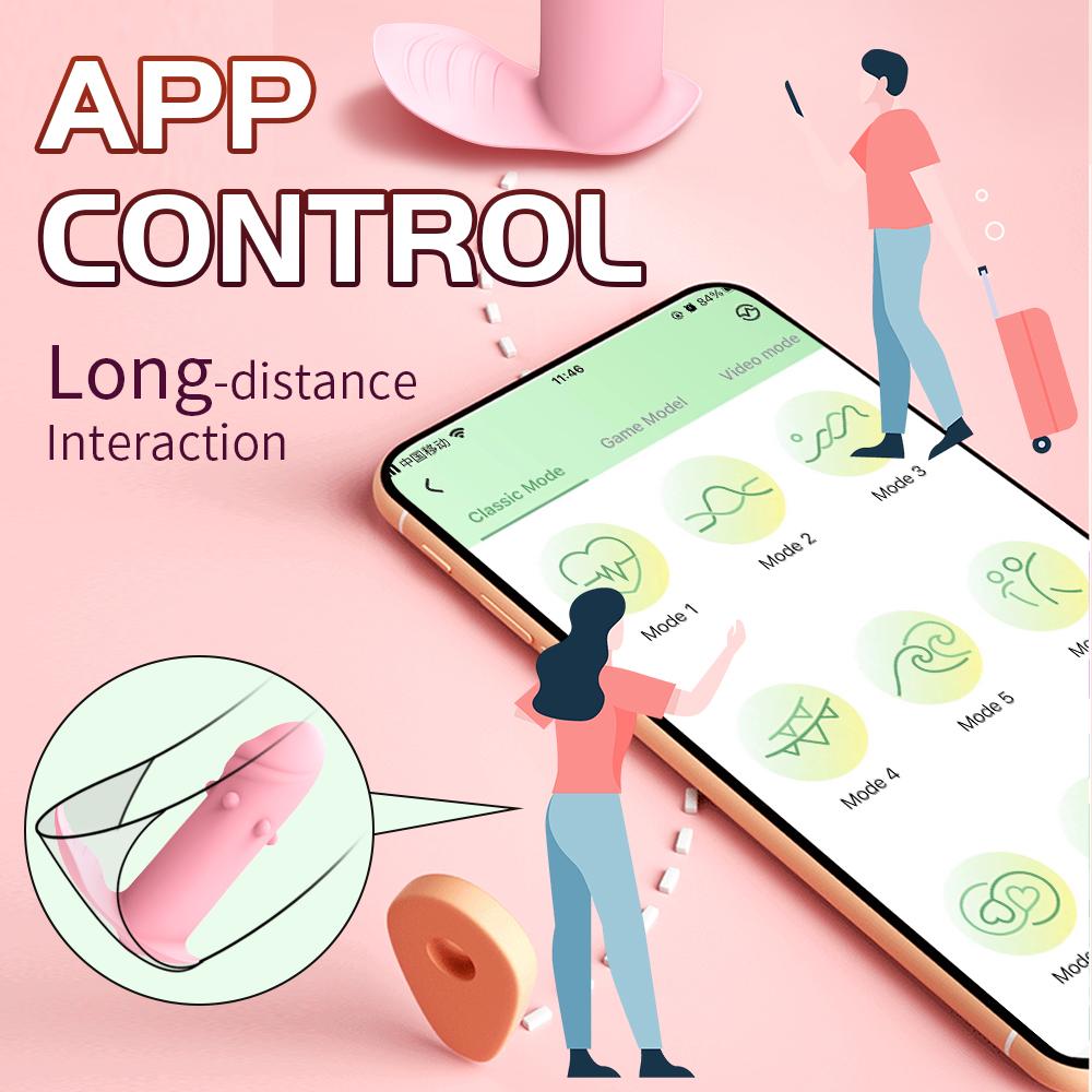 Wireless Dildo Vibrator for Women APP Control Mini Bullet Vagin Massager Powerful G Spot Wear Clitoris Stimulator Adult Sex Toys