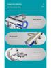 Badezimmer-Bidet-Set aus Edelstahl 304: Eckventil mit zwei Auslässen und Spülspritzpistole