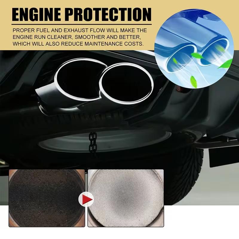 1/2/3/4 Pcs Car Catalytic Converter Cleaner Deep Cleaning Multipurpose Engine Carbon Deposit Remove Automobile Cleaning Agent