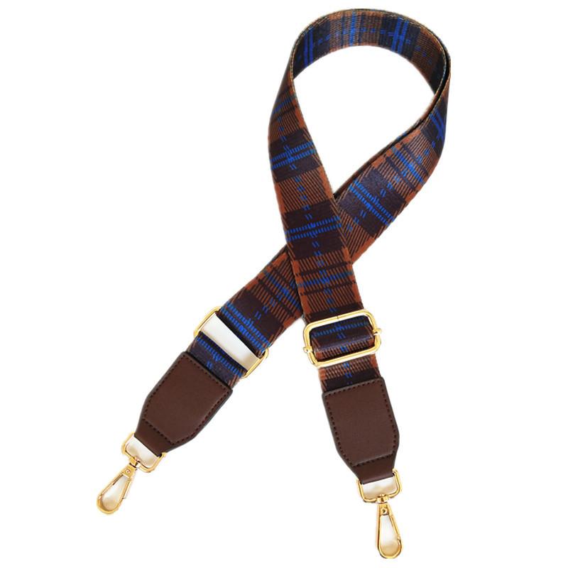 New Plaid Bag Strap Accessories Adjustable Single Shoulder Oblique Span Women's Bag Strap Extended Wide Bag Strap Accessories