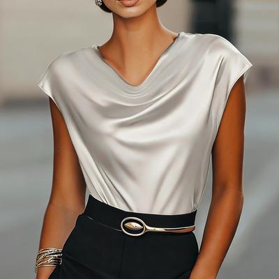 Women's Fashion Solid Color Sleeveless Vest Top