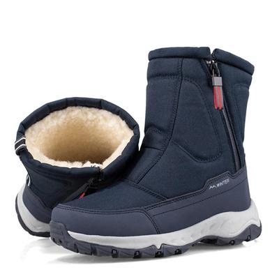 Winter Thickening Women Boots Non-slip Snow Boots Warm Zipper Outdoor Resistance Ankle Boots Short Plush Women Shoes