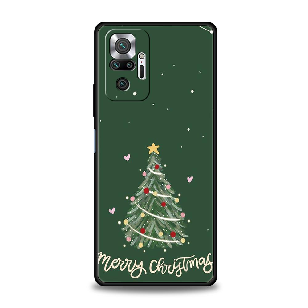 Merry Christmas Tree Phone Case For Xiaomi Redmi Note 14 13 12 10 11 Pro Plus 14C 13C 12C 10C 9C 5G Soft TPU Cover