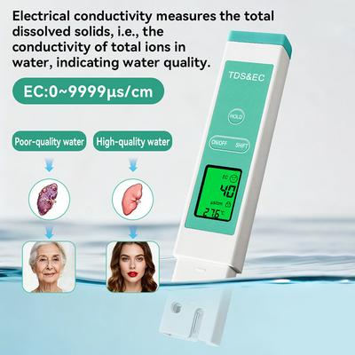 3 In 1 Digital Water Quality Tester TDS EC Temperature Water Quality Monitor Testing Pen For Drinking Water, Aquarium