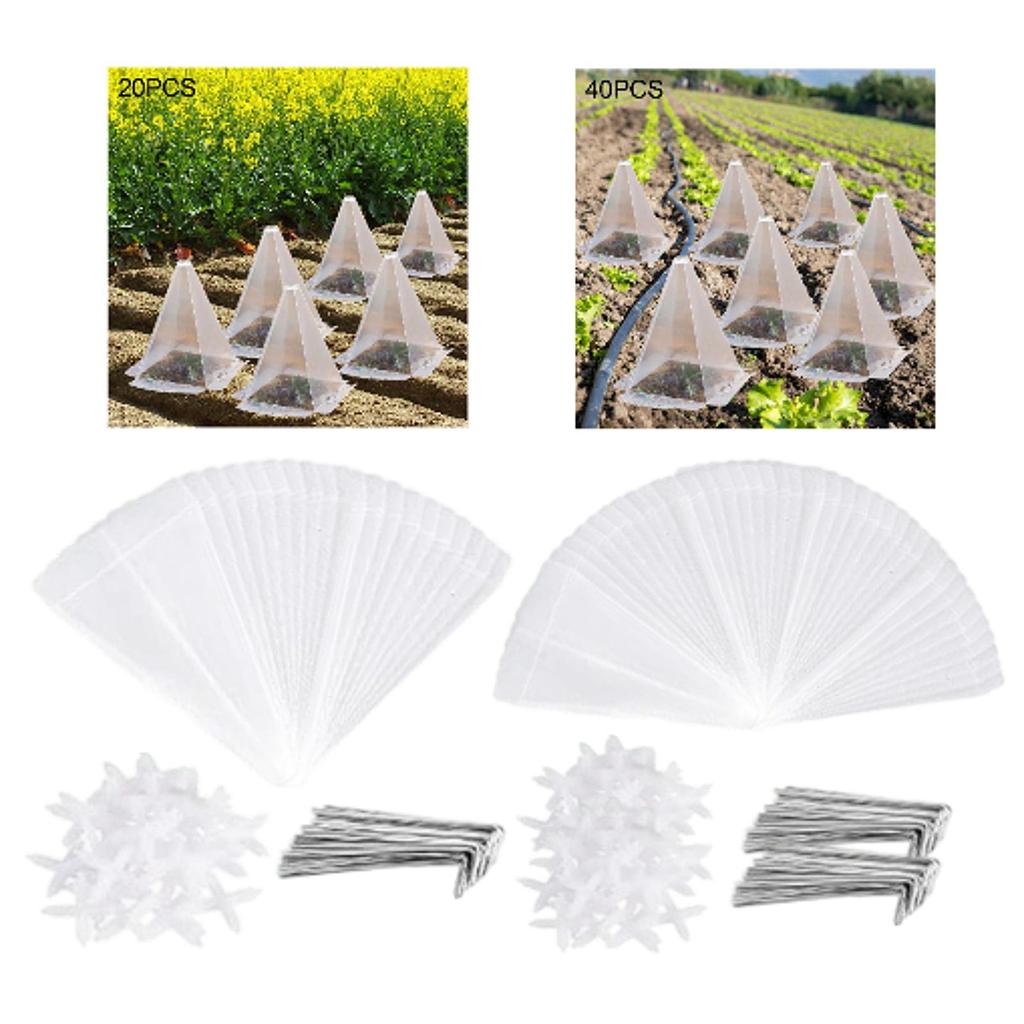 Garden Cloches for Plants Easy to Use Protecting against Sun, Frost Outdoor Mini Greenhouse Clear Foldable Bell Jar Cloche