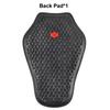 1x Motorcycle Jacket Back Pads Soft Insert for Motorcycle Armor Moto Dorsal Gear