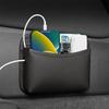 Faux Leather Car Phone Holder, Multifunctional Adhesive Dashboard Storage Bag, Universal Vehicle Interior Accessory Organizer