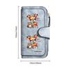 Cute Cartoon Deer Owl Printed Women Long Wallet Fashion Casual Large Capacity Portable Card Holder Purse