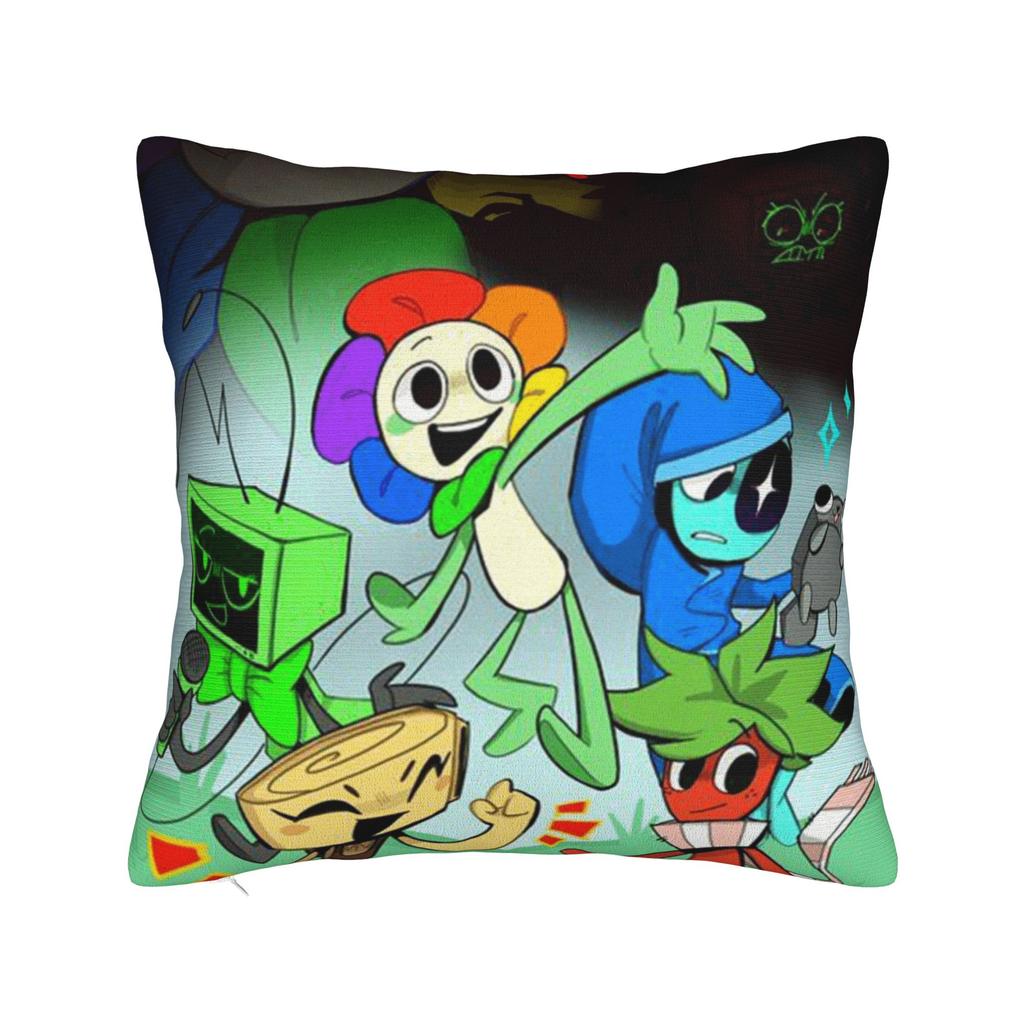 Dandy's World Pillow Cover Game Comfy Cushion Cover Novelty Pillow Case For Couch Sofa Bedroom