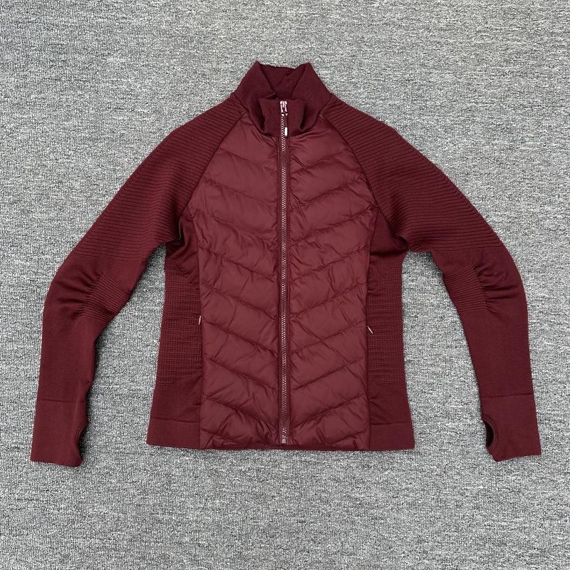 Women's Short Slimming Lightweight White Goose Down Jacket for Running and Outdoor Yoga - Autumn/Winter