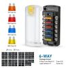 6/12 Way Blade Fuse Box Holder With LED Indicator Waterproof 12-36V Power Distribution Panel For Car Boat Auto Marine RV Camper