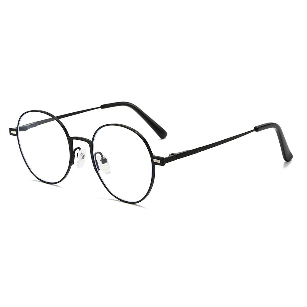 Round Metal Frame Polarized Magnetic Black Night Vision Clips On Glasses Optical Prescription Magnet Eyeglasses Magnet Exposed