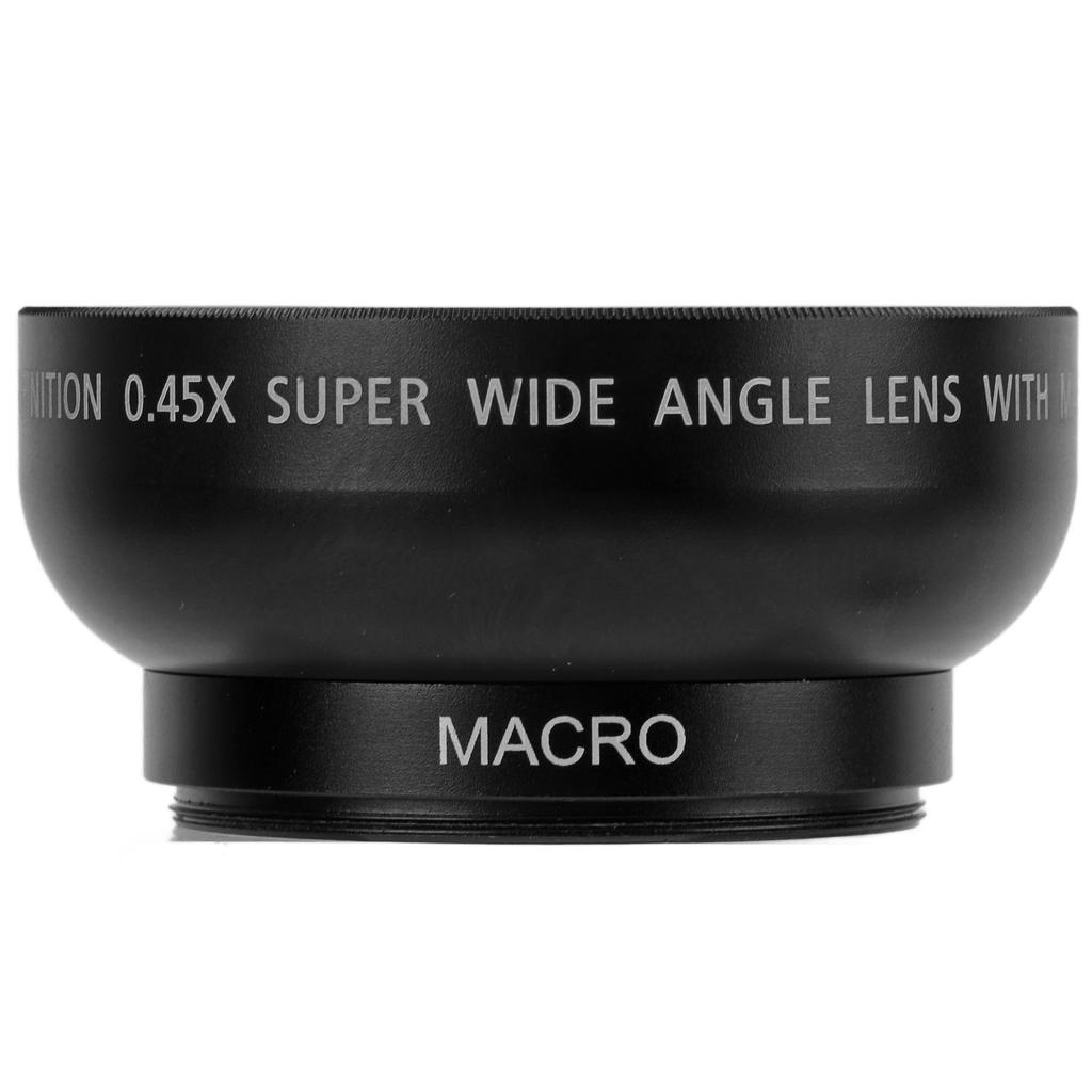 46mm 0.45X Wide Angle Lens Alloy and Optical Glass Camera Lens for 46MM Filter Aperture
