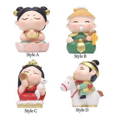 Car Dashboard Decoration Cute Cartoon Miniature Figurine Small Sculpture for