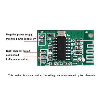 5V 3W Bluetooth 5.0 Audio Module Mono Output Bluetooth Receiver Board Mini Amplifier Board for Electronic Kits