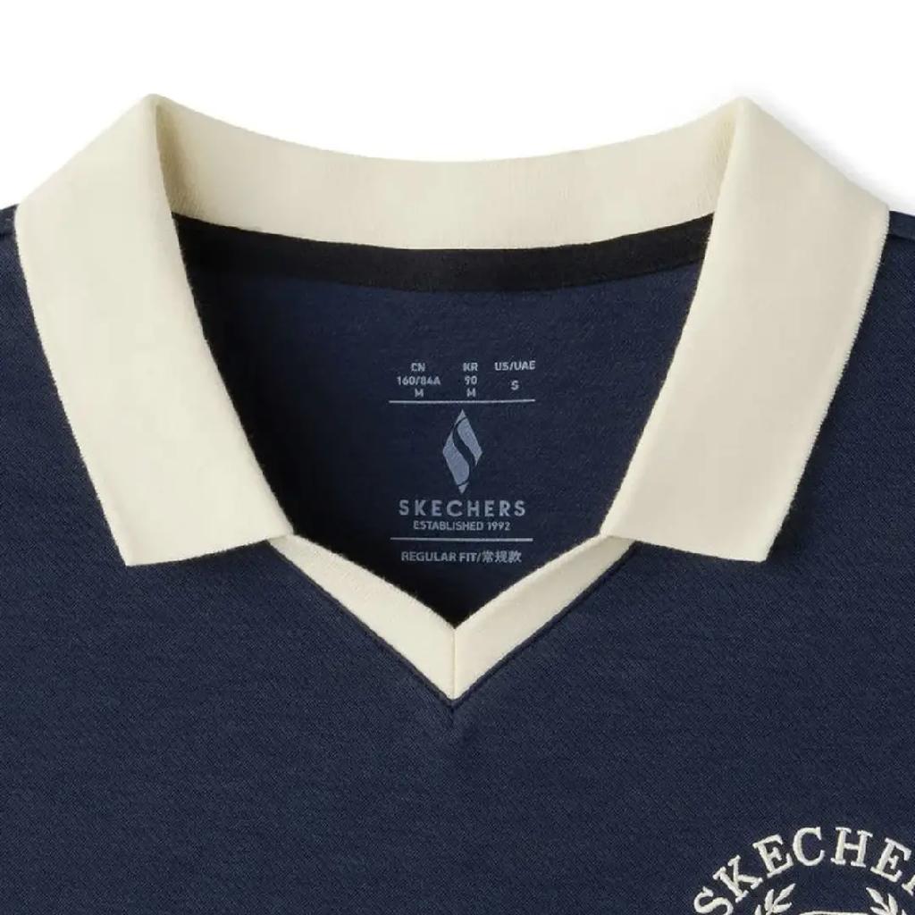 Skechers Breathable Round Neck Short Sleeve Polo Shirt Women Tops L226W035-002Z