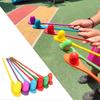 Children's Outdoor Fun Game Toy Egg Spoon Balance Sport Wooden Spoon Toss Ball Sense Training Early Education Puzzle Party Game