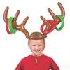 Christmas Inflatable Reindeer Antler Hat Ring Toss Funny Family Game Kids Gift Toy Xmas Party Supplies  Christmas Home Decor