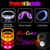 10 Pulseiras LED Ativadas por Som com LED Estroboscópico Piscante Controle de Música Acende para Rave, Prêmios de Jogos Lembrancinha de Festa de Aniversário Presente de Dia dos Namorados