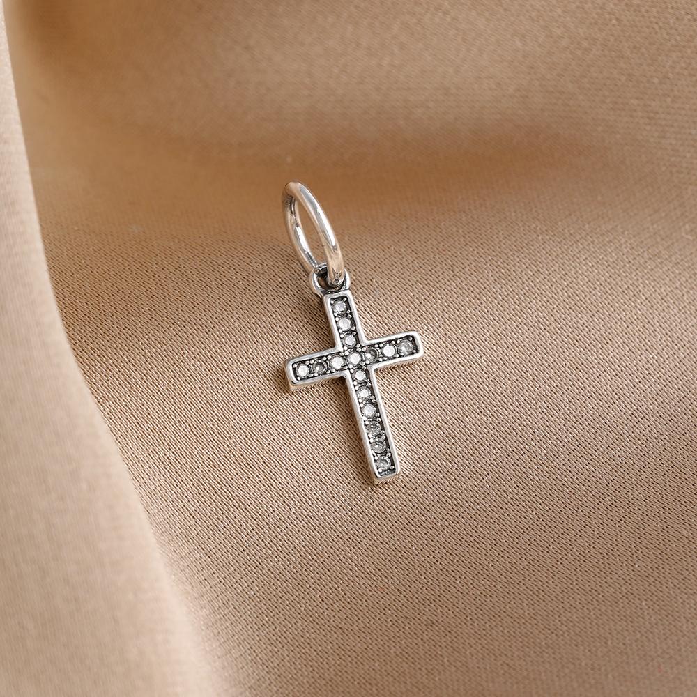 New Classic copper Cross Bagua Bead Pendant Angel Wings Charm Compatible With Decoration Womens Bracelets Jewellery Buddha Bead Charms