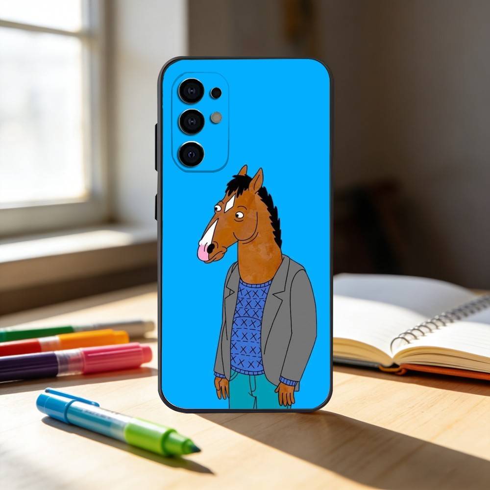 B-Bo-Jack-Horse-man Phone Case For Samsung S25,S24,S21,S22,S23,S30,Ultra,S20,Plus,Fe,Note,10,9,5G Black Cover