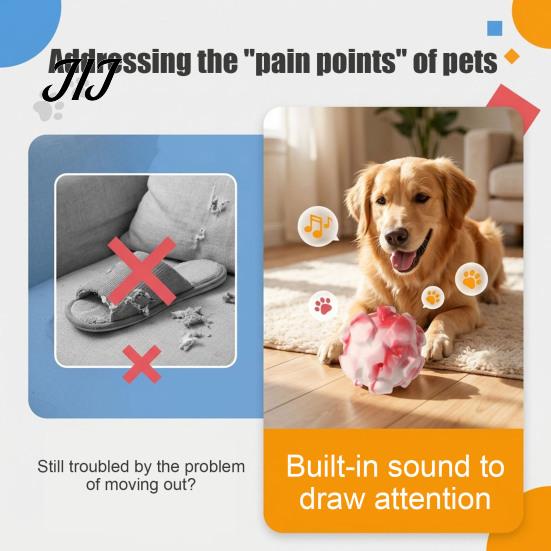 Soft TPR Toys for Pet Teeth Massage Squeaky Dog Balls, Durable Interactive Toy, Cleaning Chew Aggressive Chewers Star Texture Toy Small Medium