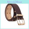 Trendy Pu Designer Belt With Hollow Geometric Details For Female Street Fashion