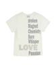 Garter Gallery Love Typo Crop T-Shirts_White