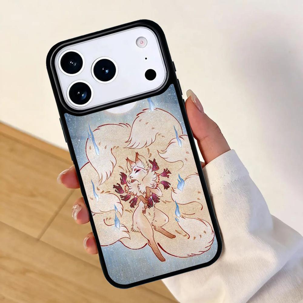 Anime Fox Mobile Phone Case for IPhone 17 AIR 16pro Max 15 14 13 12 11 Bumper Cover