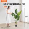 Artificial Birds Of Paradise Tree, 1.5mTall Faux Plant, PE Material & Anti-Tip Tilt Protection Low-Maintenance Plant, Lifelike Green Fake Tree for
