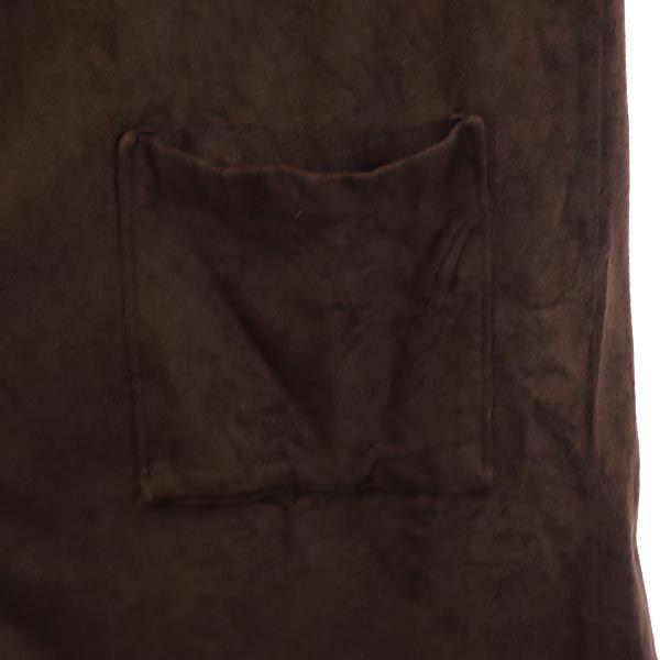 One Size Robe 70s Vintage Velvet Robe Coat F Brown Men's Used