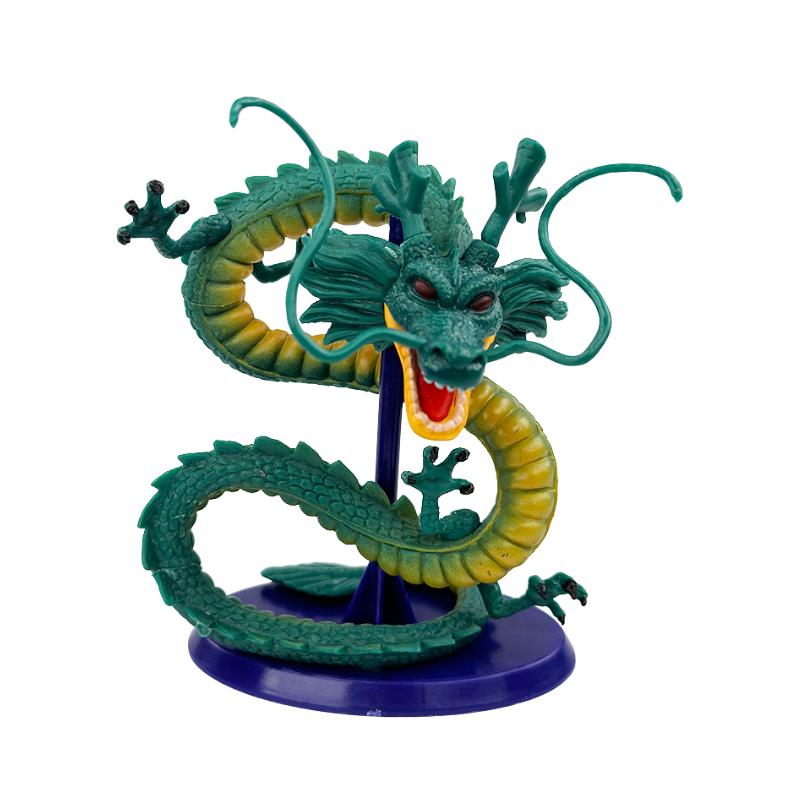 Anime Shenron Figure Toys DBZ Cyan Dragon Cartoon Handmade PVC Figurine Decoration Birthday Model Dolls Birthday Gifts Kids