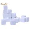 50Pcs 16mm/18mm Blanks Dice White Cubes Blanks Dice Set Classroom Board Game Smoothed Surface Six-Sided