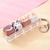 Cute Cat Dog Pendant Stress-Relief Fidget Keychain Mechanical Keyboard Keychain Dog-Themed Clicker Fidget For Backpack Study