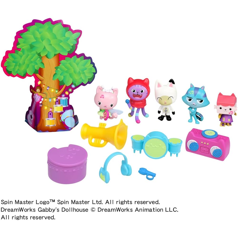Gaby Dollhouse Figure Set Fun Fun Music Playset with Accessories and Interactive Features