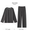 Men's Modal Long Sleeve Pajamas - Casual Spring/Autumn Wear, Teen & Plus Size
