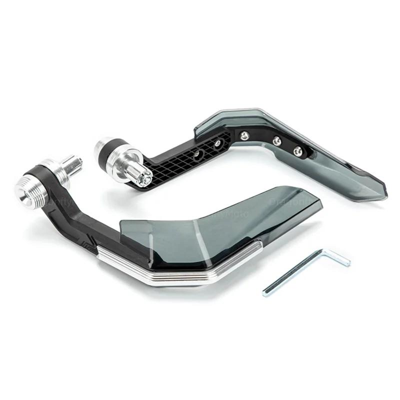 Windproof Universal 7/8" Handlebar Protectors for Motorcycle Scooter Mountain E-Bike Brake Lever Guard with Aluminum Stiffener
