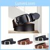 Stylish Women's Versatile Black And Brown Genuine Leather Belt Perfect For Jeans