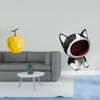 Porcelain Cat Fruit Sculpture Ornament Collectible Table Statue Geometric Decor for Festival Office