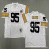 Pittsburgh Steelers Vintage NFL Football Jersey Men Cotton Embroidered Training Shirt Rugby Sport Wear