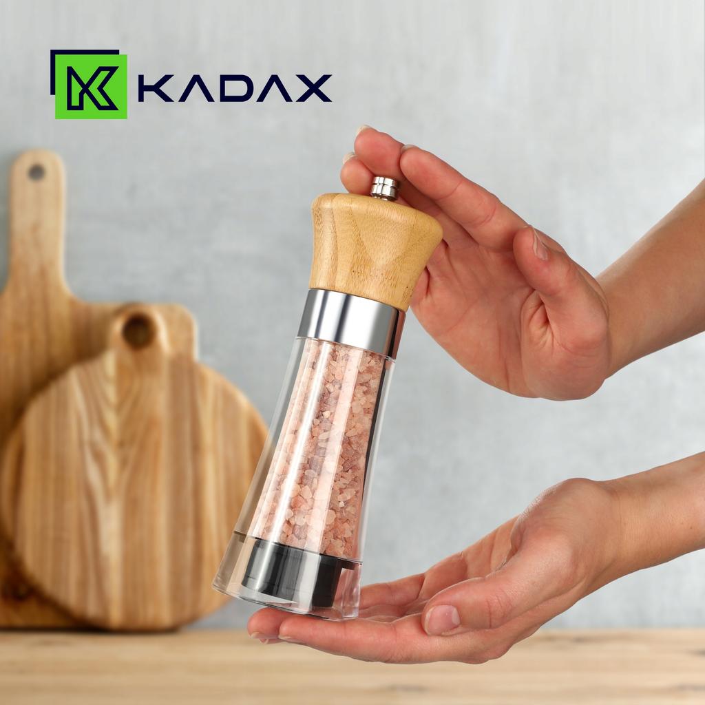 KADAX Pfeffer- und Salzmühle Kräuter Handmühle Regulierung