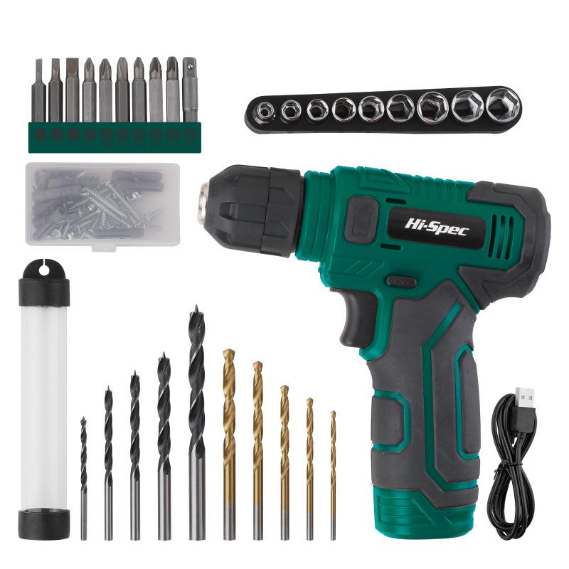 8V Multifunctional Rechargeable Electric Hand Drill Set for Home Improvement